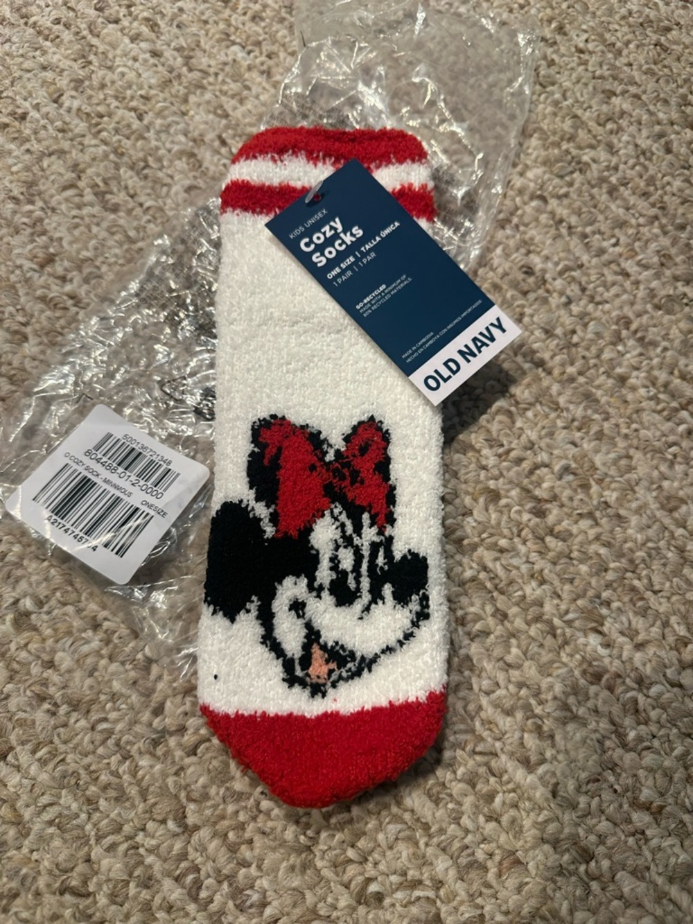 ✅3/$24 Old Navy and Disney Plush Minnie Cozy Socks